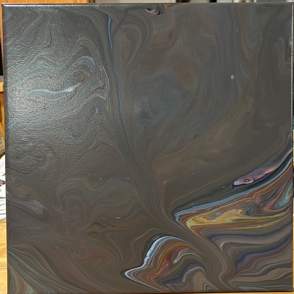 🛍️ NEW Fluid Art on Canvas - Picture 1 of 4